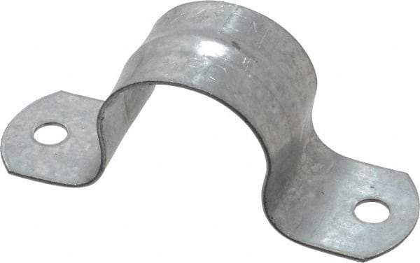 Thomas & Betts - 3/4 Pipe, Steel, Zinc Plated Pipe or Conduit Strap - 2 Mounting Holes - All Tool & Supply