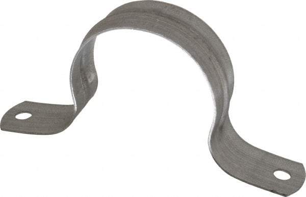 Thomas & Betts - 2 Pipe, Steel, Zinc Plated Pipe or Conduit Strap - 2 Mounting Holes - All Tool & Supply