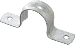 Thomas & Betts - 1 Pipe, Steel, Zinc Plated Pipe or Conduit Strap - 2 Mounting Holes - All Tool & Supply