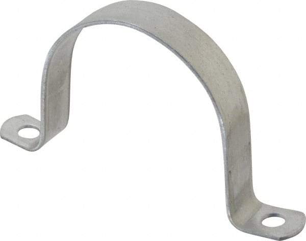 Thomas & Betts - 3-1/2 Pipe, Steel, Zinc Plated Pipe or Conduit Strap - 2 Mounting Holes - All Tool & Supply