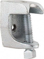 Thomas & Betts - 15/16" Max Flange Thickness, 1/4-20" Rod Standard Beam Clamp - 450 Lb Capacity, Malleable Iron - All Tool & Supply