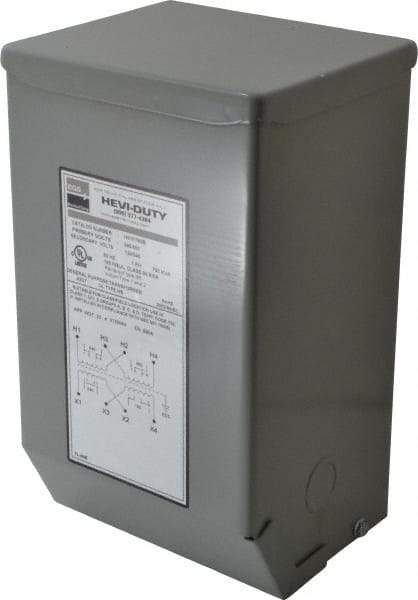 Sola/Hevi-Duty - 1 Phase, 240-480 Volt Input, 120/240 Volt Output, 60 Hz, 0.75 kVA, General Purpose Transformer - 4, 12, 3R, 4X NEMA Rating, 239°F Temp Rise, 6 Inch Wide x 5 Inch Deep x 10 Inch High, Indoor, Outdoor, Wall Mount - All Tool & Supply