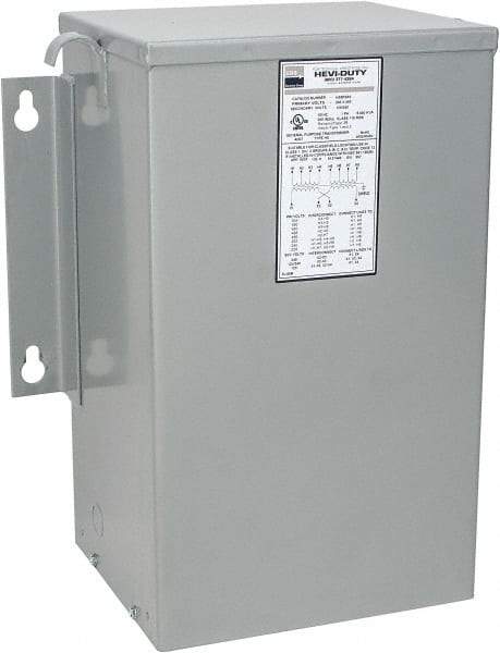 Sola/Hevi-Duty - 1 Phase, 240-480 Volt Input, 120/240 Volt Output, 60 Hz, 5 kVA, General Purpose Transformer - 4, 12, 3R, 4X NEMA Rating, 239°F Temp Rise, 14 Inch Wide x 9 Inch Deep x 17 Inch High, Indoor, Outdoor, Wall Mount - All Tool & Supply