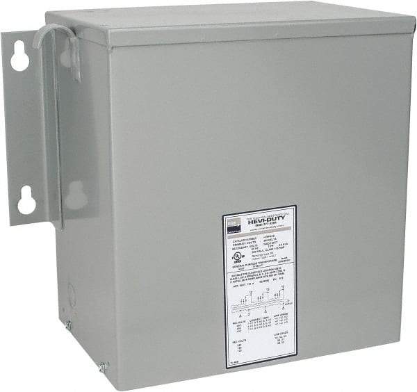 Sola/Hevi-Duty - 3 Phase, 480 Volt Input, 120 Volt Output, 60 Hz, 6 kVA, General Purpose Transformer - 4, 12, 3R, 4X NEMA Rating, 239°F Temp Rise, 16 Inch Wide x 9 Inch Deep x 13 Inch High, Indoor, Outdoor, Wall Mount - All Tool & Supply