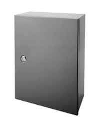 Wiegmann - 21" OAW x 21" OAH Powder Coat Finish Electrical Enclosure Back Panel - 24" x 24" Box, 14 Gauge Steel, Use with B242407CH/B242409CH/B242411CH/LOH242408/N12242406/N12242408/N12242410/N12242412/N12242416/RHC242408 - All Tool & Supply