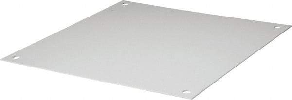 Wiegmann - 17" OAW x 17" OAH Powder Coat Finish Electrical Enclosure Back Panel - 20" x 20" Box, 14 Gauge Steel, Use with B202007CH/B202009CH/LOH202008/N12202006/N12202008/N12202010/RHC202008/WA202006FM - All Tool & Supply