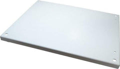 Wiegmann - 17" OAW x 21" OAH Powder Coat Finish Electrical Enclosure Back Panel - 24" x 20" Box, 14 Gauge Steel, Use with B242007CH/B242009CH/LOH242008/N12202406/N12202408/N12242006/N12242008/N12242010/N12242012/N12242016/RHC242008 - All Tool & Supply