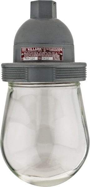 Hubbell Killark - 120 VAC, 150 Watt, Incandescent Hazardous Location Light Fixture - Dust Ignition, Aluminum Alloy Housing, 4-1/2" Wide x 9-5/8" High - All Tool & Supply