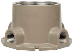 Hubbell Killark - Gray Light Fixture Ceiling Bracket - For Use with Hazardous Location HID Fixture - EZ Series, CSA File LR11713, UL File E10514 & E91793 - All Tool & Supply