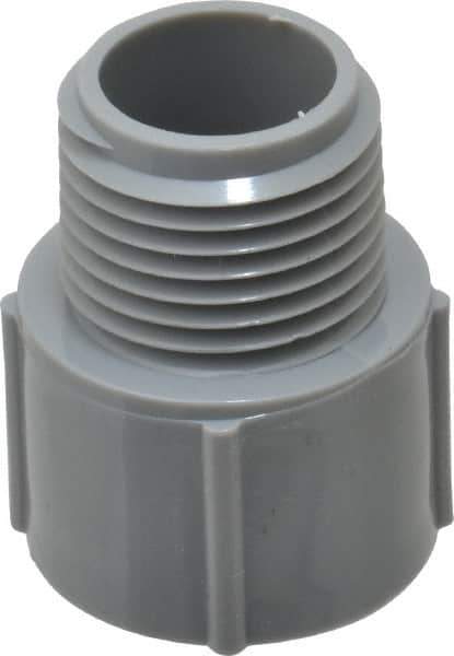 Thomas & Betts - 1/2" Trade, PVC Threaded Rigid Conduit Male Adapter - Insulated - All Tool & Supply