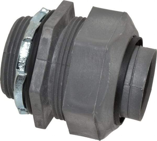 Thomas & Betts - 1-1/4" Trade, Thermoplastic Threaded Straight Liquidtight Conduit Connector - Insulated - All Tool & Supply