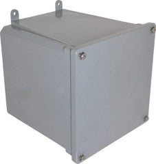 Thomas & Betts - Thermoplastic Junction Box Enclosure Screw Flat Cover - NEMA 4, 4X, 6" Wide x 6" High x 6" Deep, Corrosion Resistant - All Tool & Supply