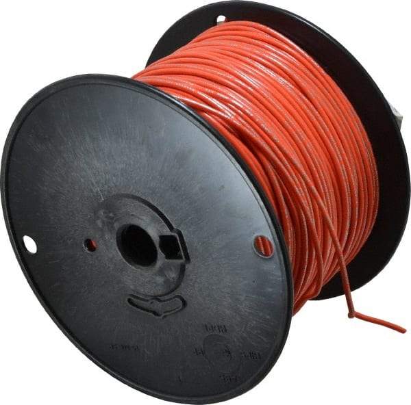 Southwire - 18 AWG, 16 Strand, Orange Machine Tool Wire - PVC, Acid, Moisture and Oil Resistant, 500 Ft. Long - All Tool & Supply