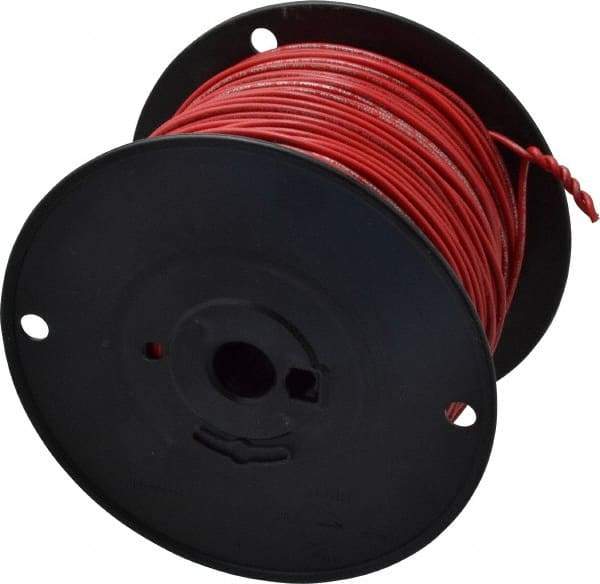 Southwire - 18 AWG, 16 Strand, Red Machine Tool Wire - PVC, Acid, Moisture and Oil Resistant, 500 Ft. Long - All Tool & Supply