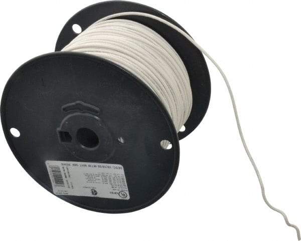 Southwire - 18 AWG, 16 Strand, White Machine Tool Wire - PVC, Acid, Moisture and Oil Resistant, 500 Ft. Long - All Tool & Supply