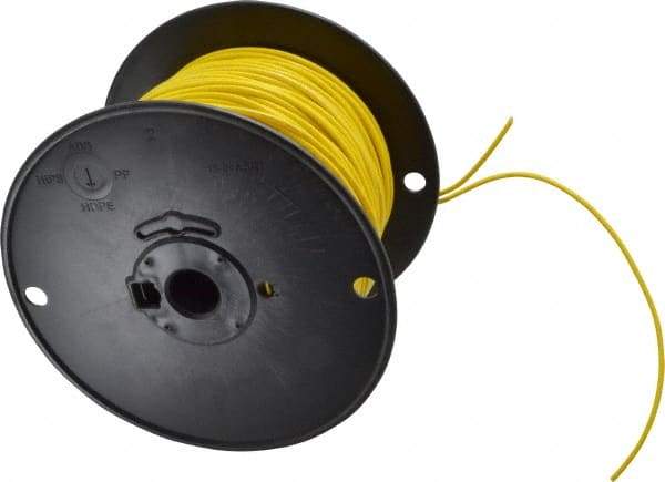 Southwire - 18 AWG, 16 Strand, Yellow Machine Tool Wire - PVC, Acid, Moisture and Oil Resistant, 500 Ft. Long - All Tool & Supply