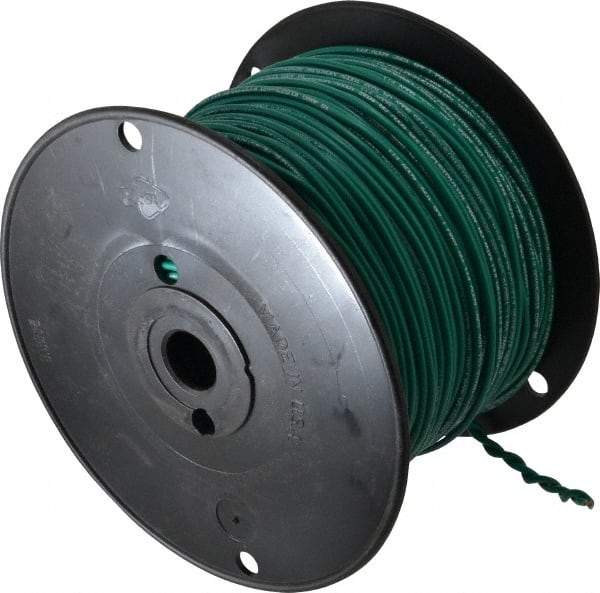 Southwire - 18 AWG, 16 Strand, Green Machine Tool Wire - PVC, Acid, Moisture and Oil Resistant, 500 Ft. Long - All Tool & Supply