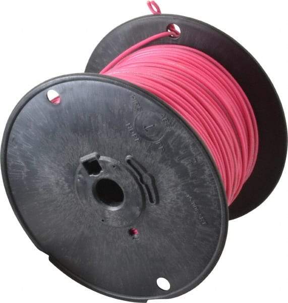 Southwire - 18 AWG, 16 Strand, Pink Machine Tool Wire - PVC, Acid, Moisture and Oil Resistant, 500 Ft. Long - All Tool & Supply