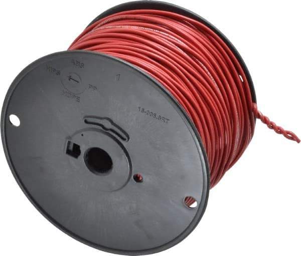 Southwire - 16 AWG, 26 Strand, Red Machine Tool Wire - PVC, Acid, Moisture and Oil Resistant, 500 Ft. Long - All Tool & Supply