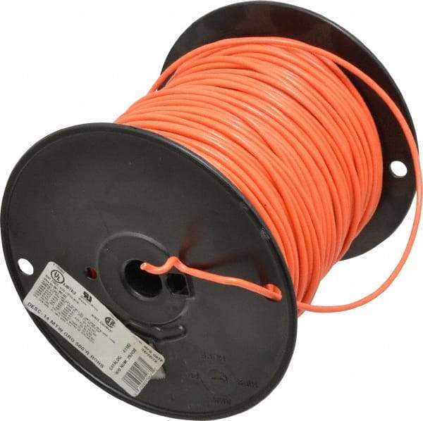 Southwire - 14 AWG, 41 Strand, Orange Machine Tool Wire - PVC, Acid, Moisture and Oil Resistant, 500 Ft. Long - All Tool & Supply