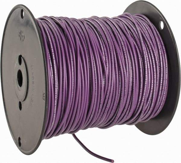 Southwire - 14 AWG, 41 Strand, Purple Machine Tool Wire - PVC, Acid, Moisture and Oil Resistant, 500 Ft. Long - All Tool & Supply