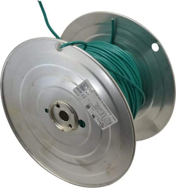 Southwire - 10 AWG, 105 Strand, Green Machine Tool Wire - PVC, Acid, Moisture and Oil Resistant, 500 Ft. Long - All Tool & Supply