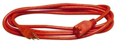 Southwire - 100', 14/3 Gauge/Conductors, Orange Indoor & Outdoor Extension Cord - 1 Receptacle, 13 Amps, 125 VAC, UL SJTOW, NEMA 5-15P, 5-15R - All Tool & Supply