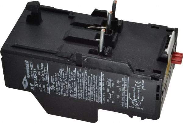 Springer - 0.65 to 1.1 Amp, IEC Overload Relay - Trip Class 10, For Use with 9-32A JC Contactors - All Tool & Supply