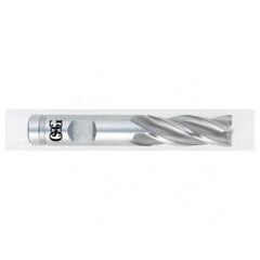 1/4 Dia. x 2-7/16 Overall Length 4-Flute Square End HSS-CO SE End Mill-Round Shank-Non-Center Cutting-TiN - All Tool & Supply