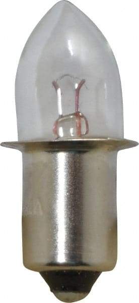 Value Collection - 1.19 Watt, 2.38 Volt, Incandescent Miniature & Specialty B3-1/2 Lamp - Single Contact Miniature Flanged Base, 1 to 1.999 Equivalent Range, Warm (1,000 to 3,000), Dimmable, 1-1/4" OAL - All Tool & Supply