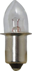 Value Collection - 1.19 Watt, 2.38 Volt, Incandescent Miniature & Specialty B3-1/2 Lamp - Single Contact Miniature Flanged Base, 1 to 1.999 Equivalent Range, Warm (1,000 to 3,000), Dimmable, 1-1/4" OAL - All Tool & Supply