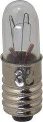 Value Collection - 1.12 Watt, 28 Volt, Incandescent Miniature & Specialty T1-3/4 Lamp - Midget Screw Base, 1 to 1.999 Equivalent Range, Warm (1,000 to 3,000), Dimmable, 1-1/4" OAL - All Tool & Supply