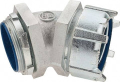 Thomas & Betts - 3" Trade, Malleable Iron Threaded Angled Liquidtight Conduit Connector - Insulated - All Tool & Supply