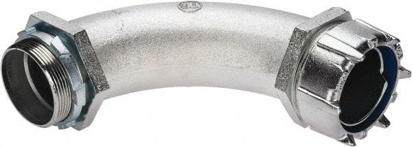 Thomas & Betts - 3" Trade, Malleable Iron Threaded Angled Liquidtight Conduit Connector - Noninsulated - All Tool & Supply