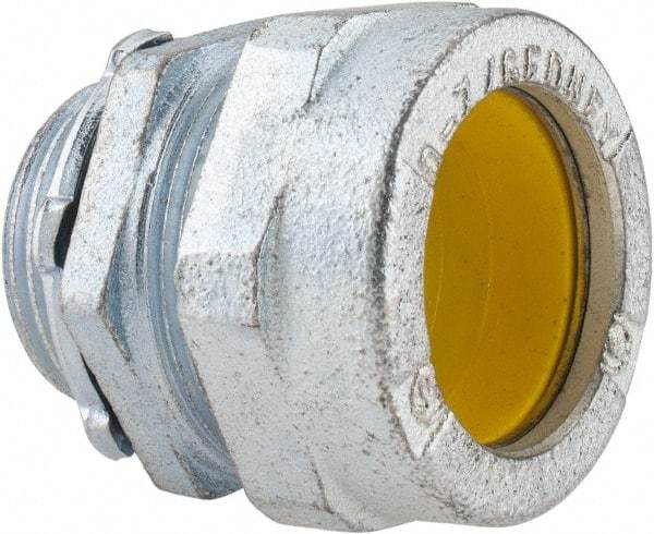 O-Z/Gedney - 1 to 1.2" Cable Capacity, Liquidtight, Straight Strain Relief Cord Grip - 1 NPT Thread, 1-3/8" Long, Iron - All Tool & Supply