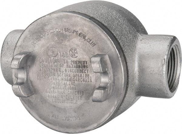 Thomas & Betts - (2) 1" Knockouts, Iron Round GUAC - 3-1/2" Overall Width x 2.31" Overall Depth - All Tool & Supply