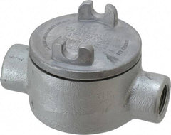 Thomas & Betts - (2) 3/4" Knockouts, Iron Round GUAC - 3-1/2" Overall Width x 2" Overall Depth - All Tool & Supply