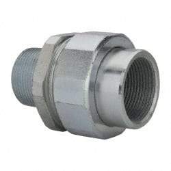 Thomas & Betts - 1-1/4" Trade, Steel Threaded Straight Rigid/Intermediate (IMC) Conduit Male Union - Noninsulated - All Tool & Supply