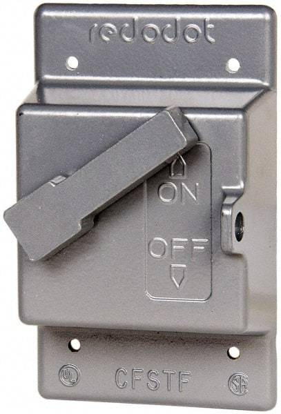 Thomas & Betts - Electrical Outlet Box Aluminum Switch Cover - Includes Gasket & Screw - All Tool & Supply