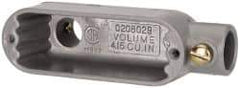 Hubbell Killark - Form Set Screw, LB Body, 1/2" Trade, EMT Aluminum Conduit Body - Oval, 4-17/32" OAL, 4 cc Capacity - All Tool & Supply