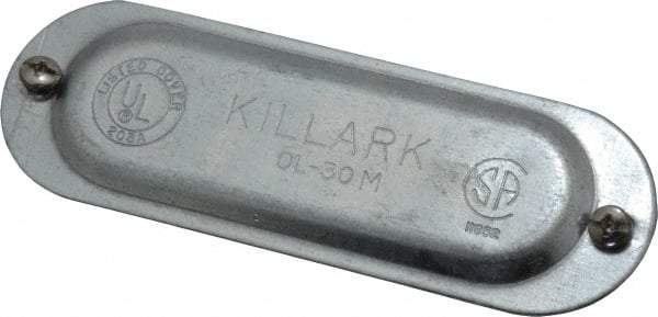 Hubbell Killark - 1" Trade, Steel Conduit Body Cover Plate - Use with Form 35 Conduit Bodies, Form 85 Conduit Bodies - All Tool & Supply