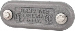 Hubbell Killark - 1/2" Trade, Cast Iron Conduit Body Cover Plate - Use with Form 7 Conduit Bodies - All Tool & Supply