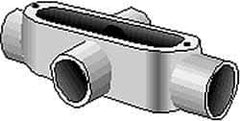 Hubbell Killark - Form 35, X Body, 2" Trade, IMC, Rigid Malleable Iron Conduit Body - Oval, 11-5/8" OAL, 70 cc Capacity, Hazardous & Wet Locations - All Tool & Supply