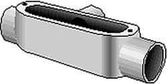 Hubbell Killark - Form 85, T Body, 2" Trade, IMC, Rigid Aluminum Conduit Body - Oval, 11-5/8" OAL, 70 cc Capacity, Hazardous & Wet Locations - All Tool & Supply