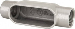 Hubbell Killark - Form 7, C Body, 1-1/2" Trade, IMC, Rigid Iron Conduit Body - Oval, 8-7/16" OAL, 26 cc Capacity, Gray, Hazardous & Wet Locations - All Tool & Supply