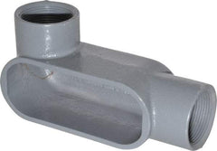 Hubbell Killark - Form 7, LL Body, 1-1/2" Trade, IMC, Rigid Iron Conduit Body - Oval, 7-1/4" OAL, 26 cc Capacity, Gray, Hazardous & Wet Locations - All Tool & Supply