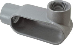 Hubbell Killark - Form 7, LR Body, 1-1/2" Trade, IMC, Rigid Iron Conduit Body - Oval, 7-1/4" OAL, 26 cc Capacity, Gray, Hazardous & Wet Locations - All Tool & Supply