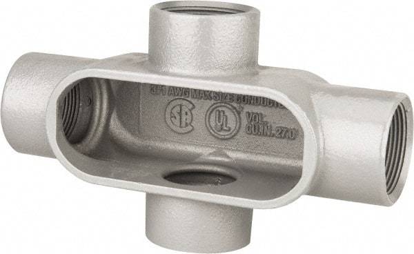 Hubbell Killark - Form 7, X Body, 1-1/2" Trade, IMC, Rigid Iron Conduit Body - Oval, 8-7/16" OAL, 27 cc Capacity, Gray, Hazardous & Wet Locations - All Tool & Supply