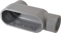 Hubbell Killark - Form 7, LB Body, 1-1/4" Trade, IMC, Rigid Iron Conduit Body - Oval, 6-13/16" OAL, 19-1/2 cc Capacity, Gray, Hazardous & Wet Locations - All Tool & Supply