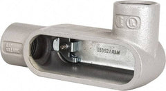 Hubbell Killark - Form 7, L Body, 1" Trade, IMC, Rigid Iron Conduit Body - Oval, 6-5/16" OAL, 11 cc Capacity, Gray, Hazardous & Wet Locations - All Tool & Supply